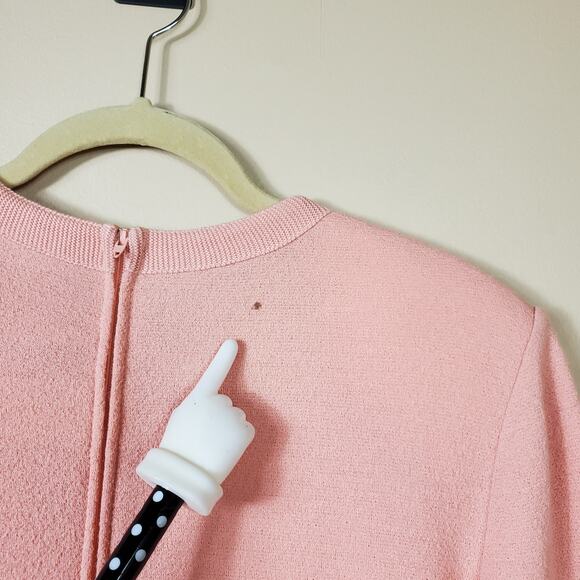 Vintage Castleberry Pink Wool/Knit Classic 1990's Dress in Pink Size 12 - Picture 7 of 12